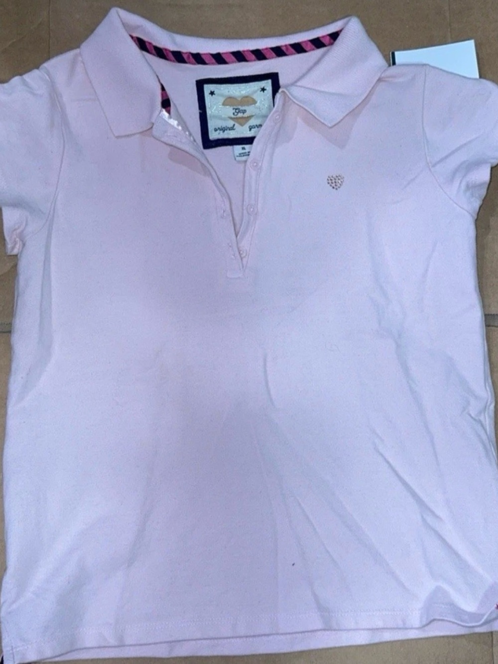 GAP Girls Light Pink Polo Shirt